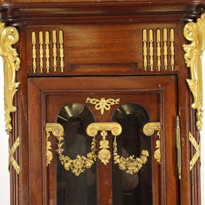 Louis XVI Style Bronze Dor Tall Case Clock 19 C