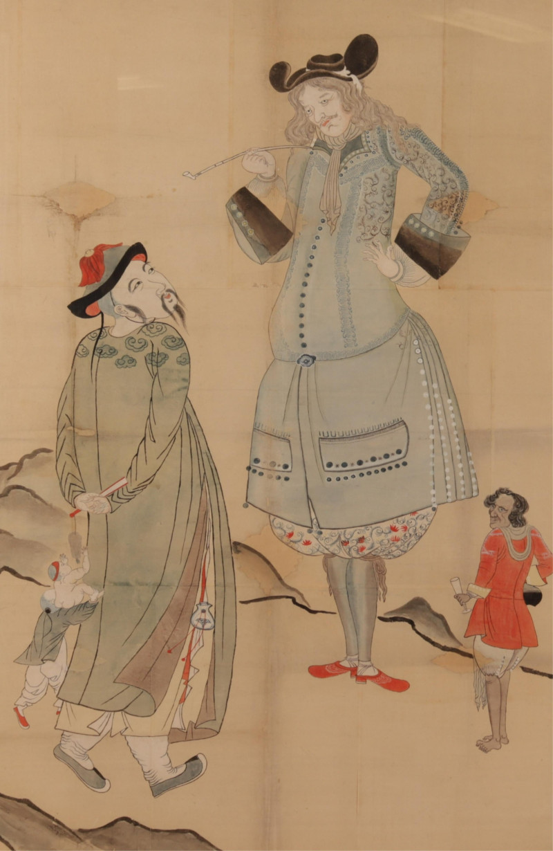 Japanese Watercolor Edo Period c 1800