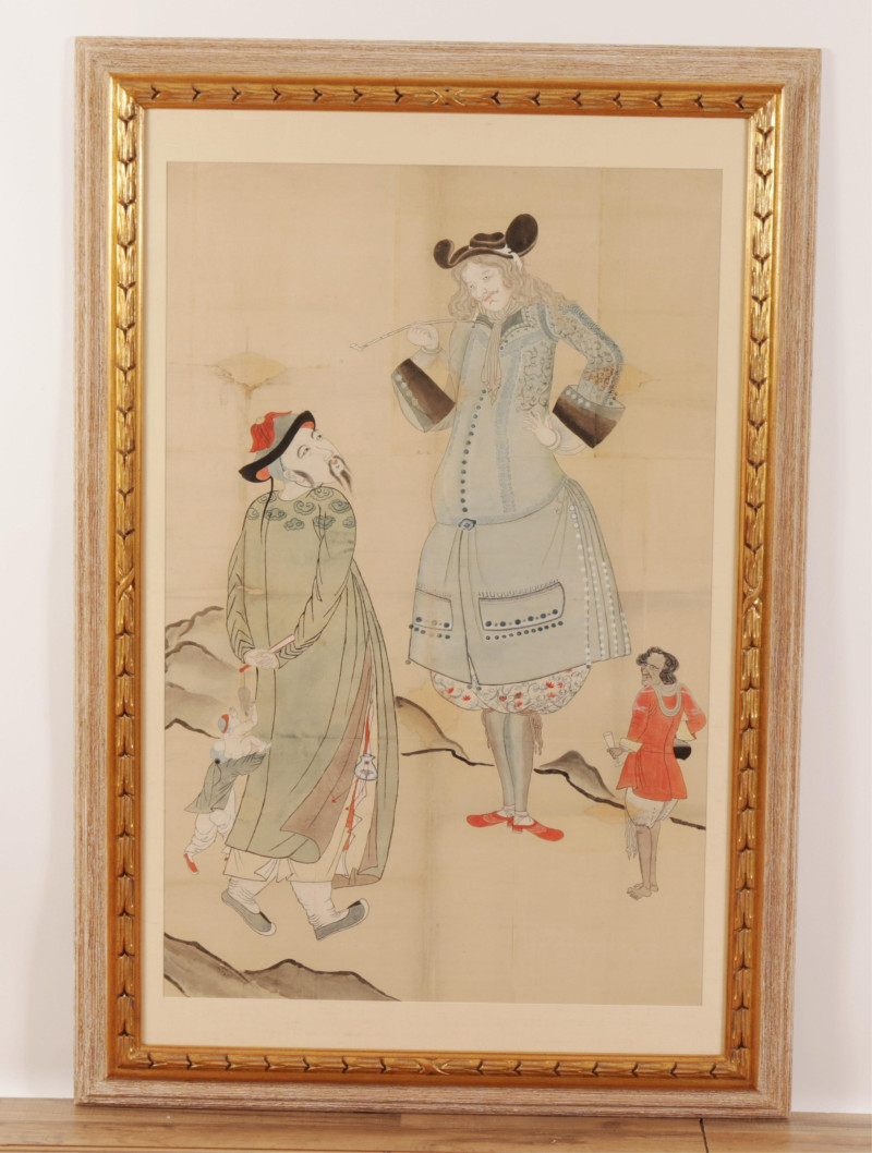 Japanese Watercolor Edo Period c 1800