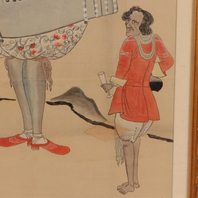 Japanese Watercolor Edo Period c 1800