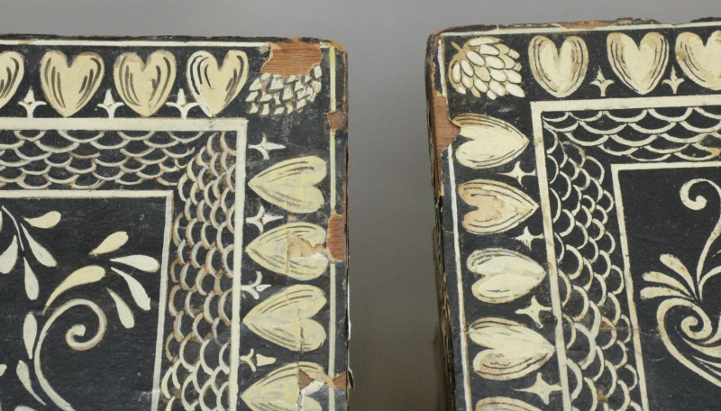 Pr George III Style Penwork Grey Consoles 19 C