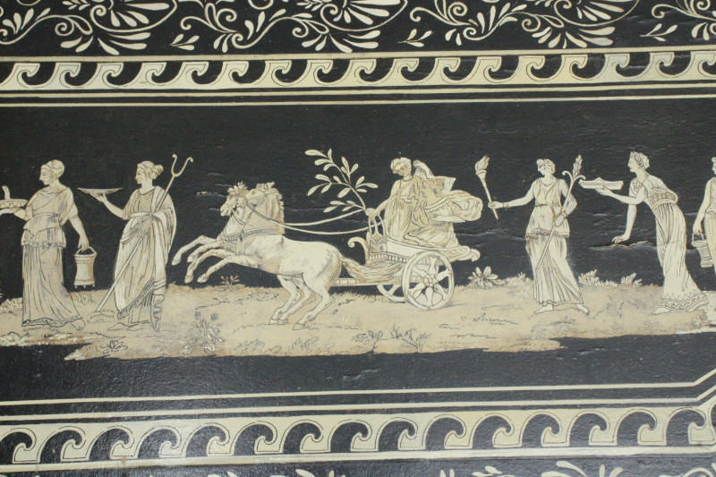 Pr George III Style Penwork Grey Consoles 19 C