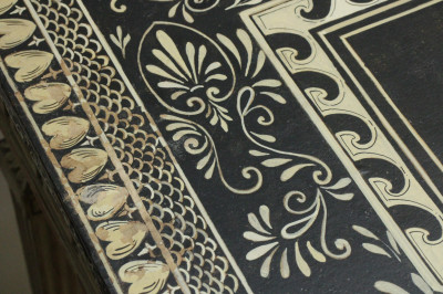 Pr George III Style Penwork Grey Consoles 19 C