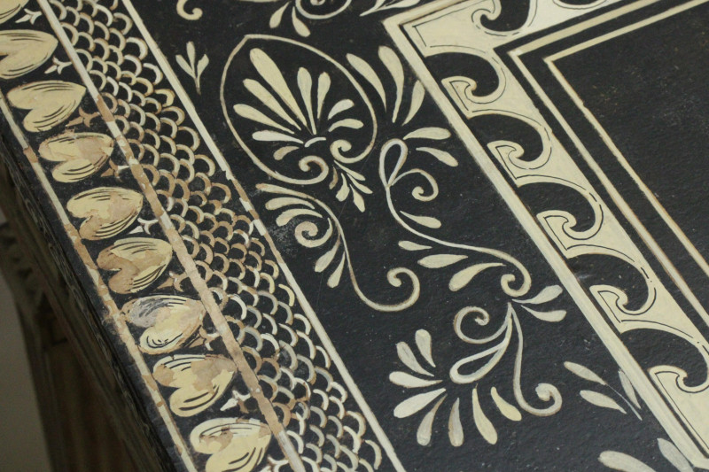 Pr George III Style Penwork Grey Consoles 19 C