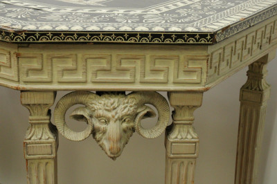 Pr George III Style Penwork Grey Consoles 19 C