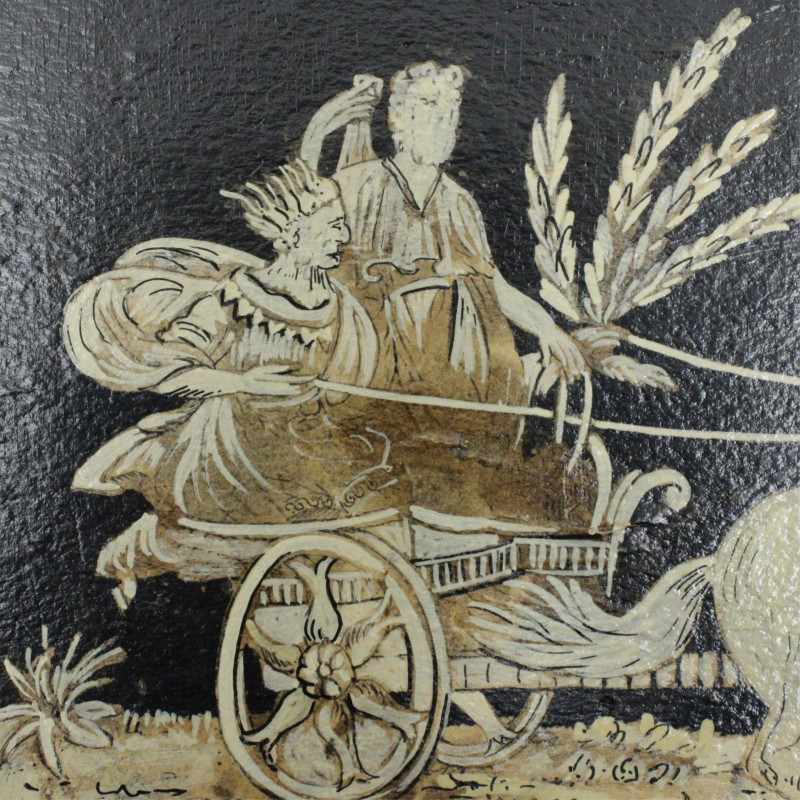 Pr George III Style Penwork Grey Consoles 19 C