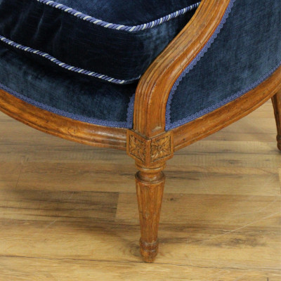 Louis XVI Bergere 18th C marked JF Cordier