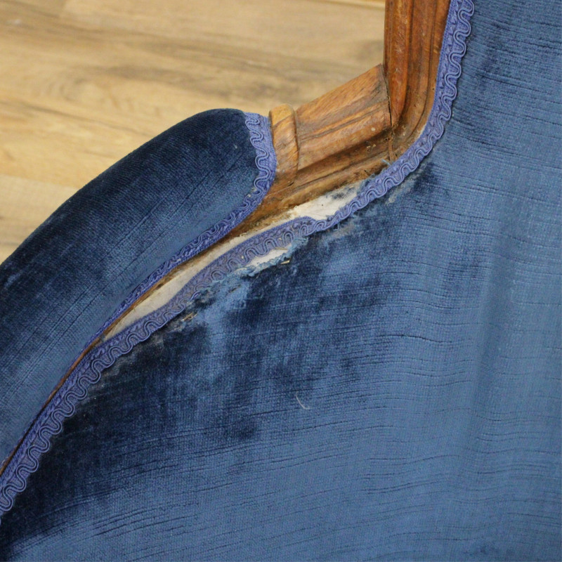 Louis XVI Bergere 18th C marked JF Cordier