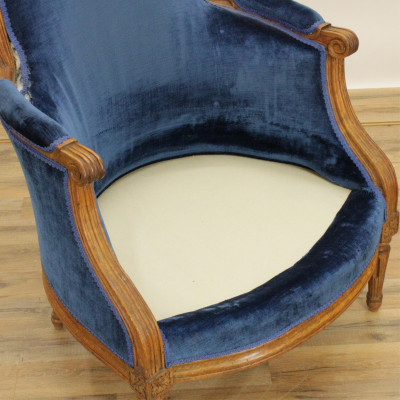 Louis XVI Bergere 18th C marked JF Cordier