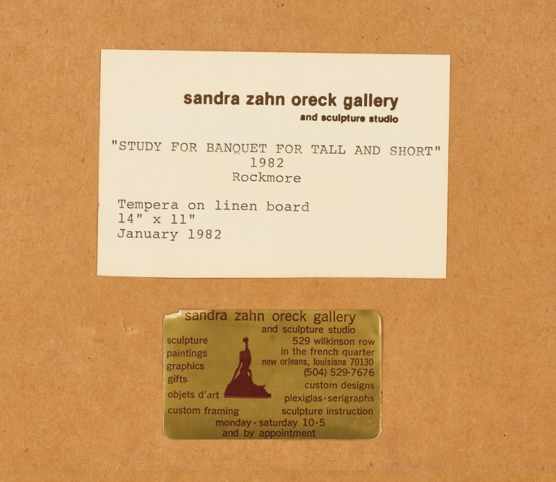 Noel Rockmore - Study for 'Banquet for Tall and Short'