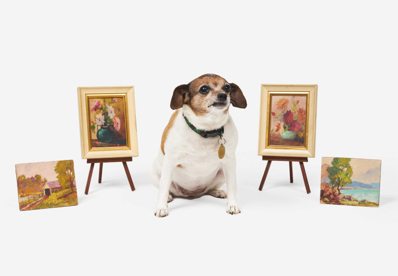 John Cowan Templeton - Group of 4 Small Still Lifes and Landscapes