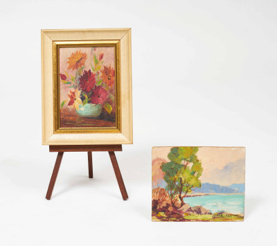 John Cowan Templeton - Group of 4 Small Still Lifes and Landscapes