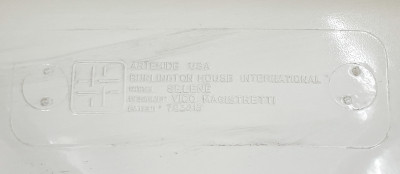 Vico Magistretti for Artemide, group of 4 Selene white plastic chairs