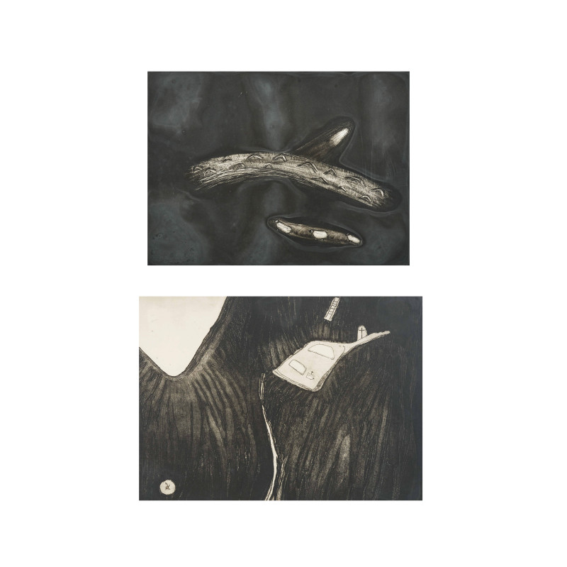 Maria Simonds-Gooding - Sheep Crossing The Bog &amp;amp; A Monk’s Enclosure on Mount Sinai