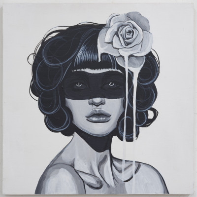 Amanda Stalter - Group of two (2) women in black and white)