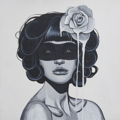 Amanda Stalter - Group of two (2) women in black and white)