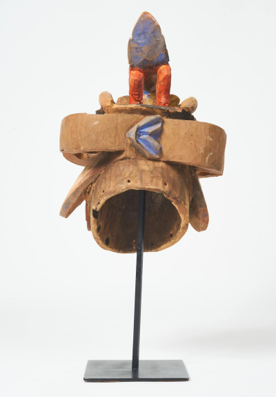 Yoruba (Western Africa), Gelede mask of bird with two snakes