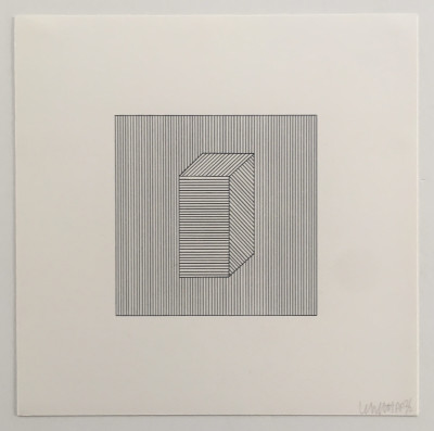 Sol Lewitt Twelve Forms Derived From a Cube Plate 28