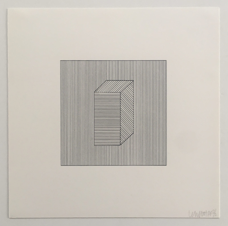 Sol Lewitt Twelve Forms Derived From a Cube Plate 28