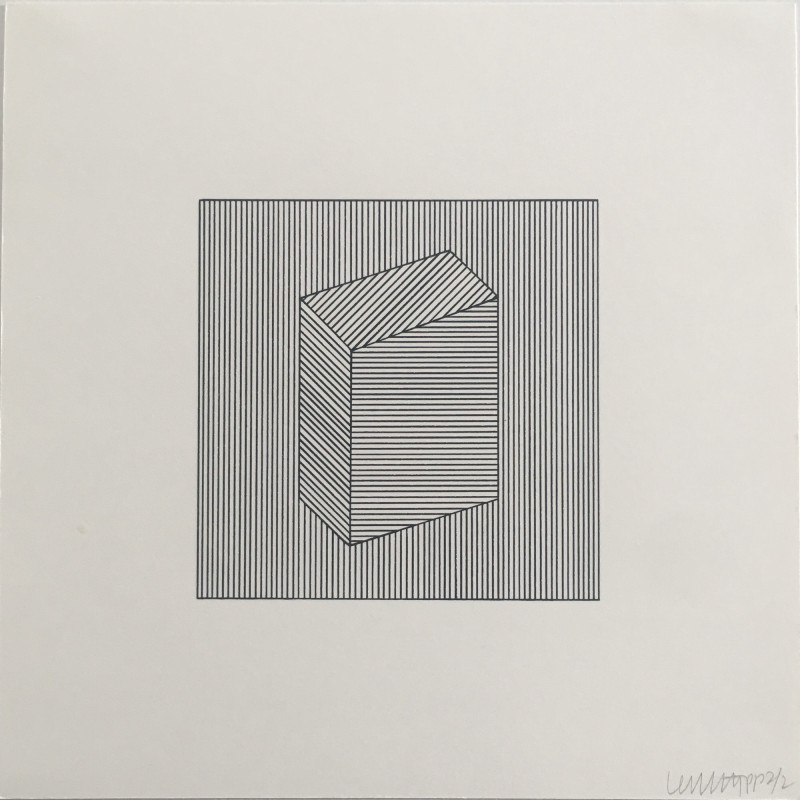 Sol Lewitt Twelve Forms Derived from a Cube Plate 22