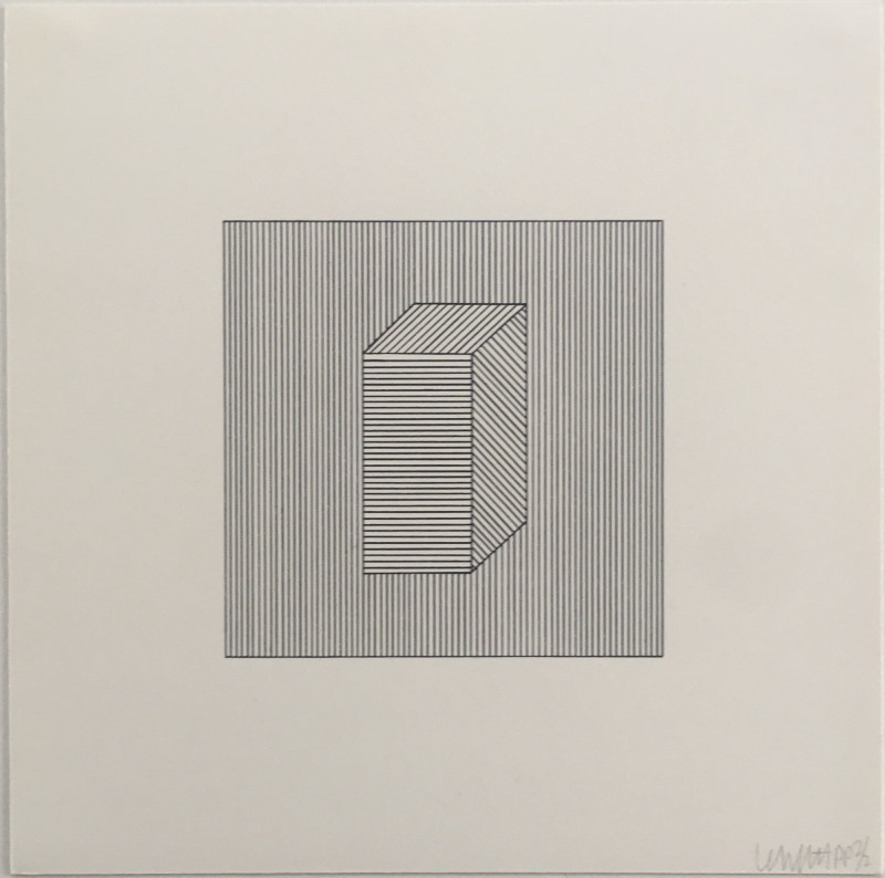 Sol Lewitt Twelve Forms Derived From a Cube Plate 28