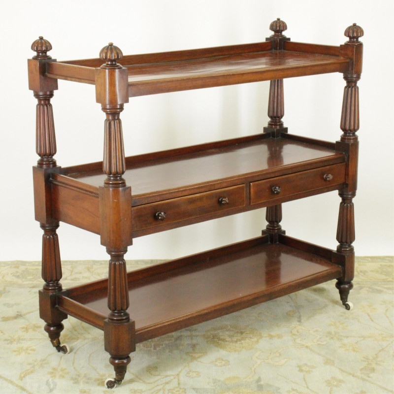 Early Victorian Mahogany Etagere, Mid 19th C.