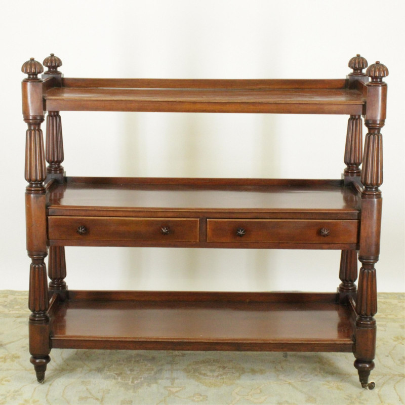 Early Victorian Mahogany Etagere, Mid 19th C.
