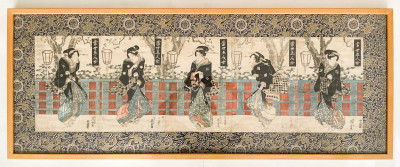 Keisai Eisen - “Modern Versions of the Five Women” (Tōsei gonin onna san 当世五人女)