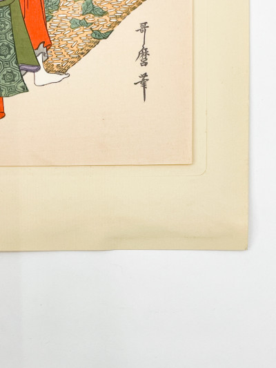 Kitagawa Utamoro - Pair of Woodblock Prints