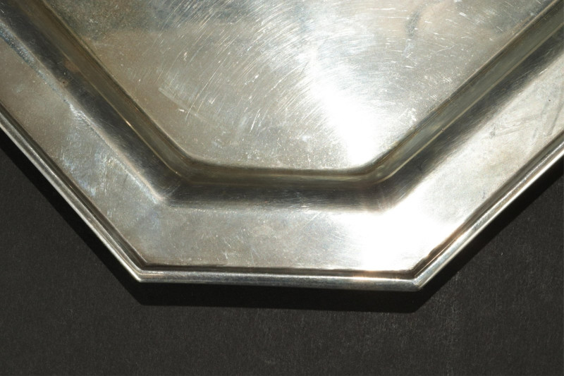 Cartier Sterling Silver Art Deco Octagonal Tray
