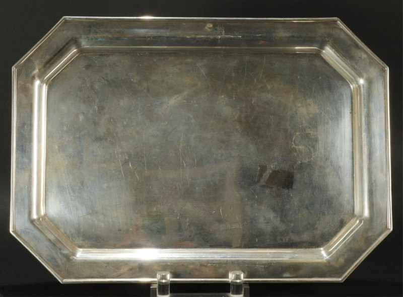 Cartier Sterling Silver Art Deco Octagonal Tray