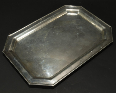 Cartier Sterling Silver Art Deco Octagonal Tray