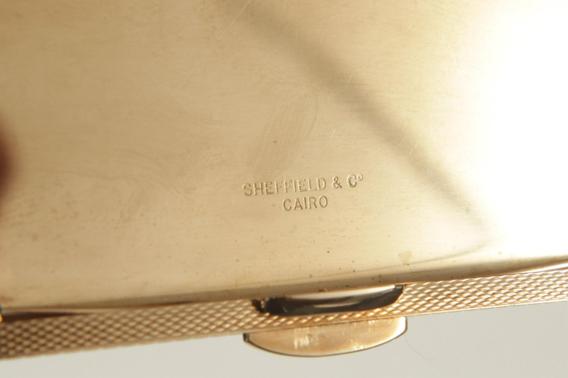 Sheffield &amp; Co Yellow Gold Art Deco Compact