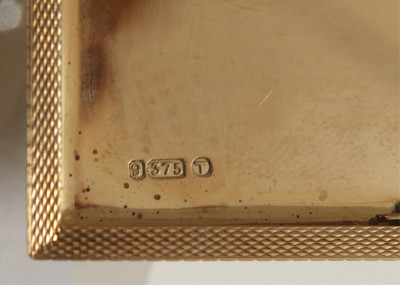 Sheffield &amp; Co Yellow Gold Art Deco Compact