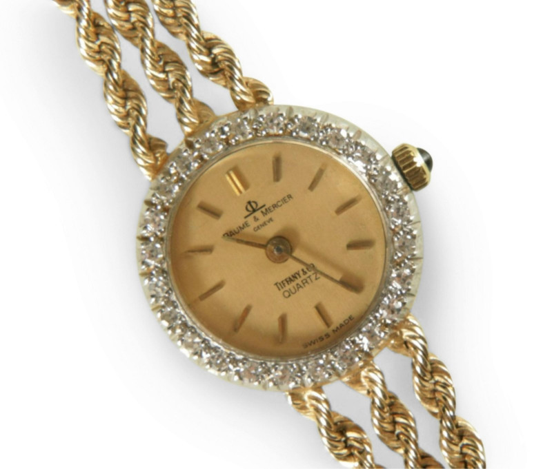 Vintage Tiffany &amp; Co. Gold and Diamond Watch