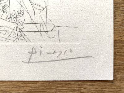 Pablo Picasso - Sculpture, Modèle accroupi et Tête sculptée, from La Suite Vollard