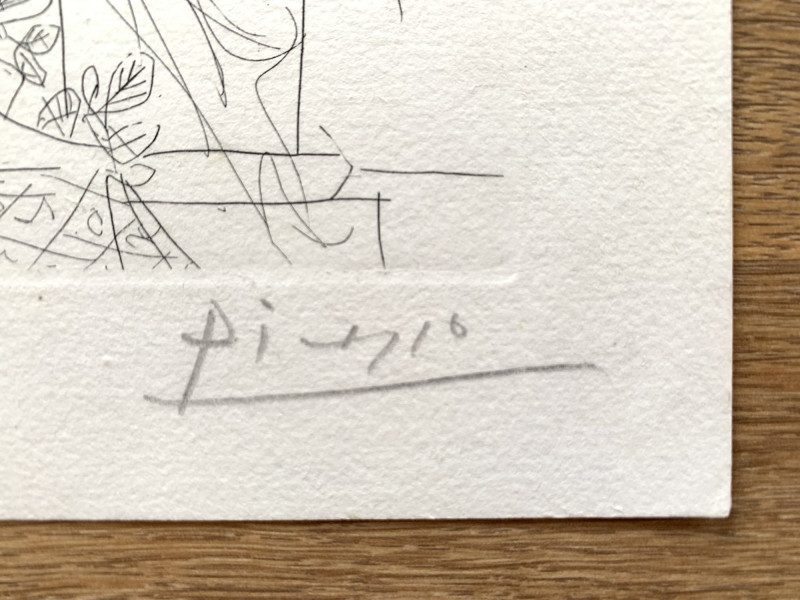 Pablo Picasso - Sculpture, Modèle accroupi et Tête sculptée, from La Suite Vollard