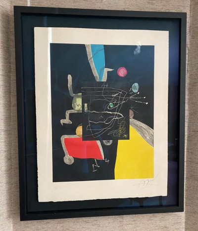 Joan Miró - Llibre dels sis Sentits (Book of the Six Senses) - Plate V