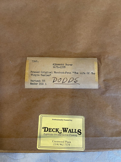 Albrecht Durer - Presentation of Christ in the Temple (from 'The Life Of The Virgin')