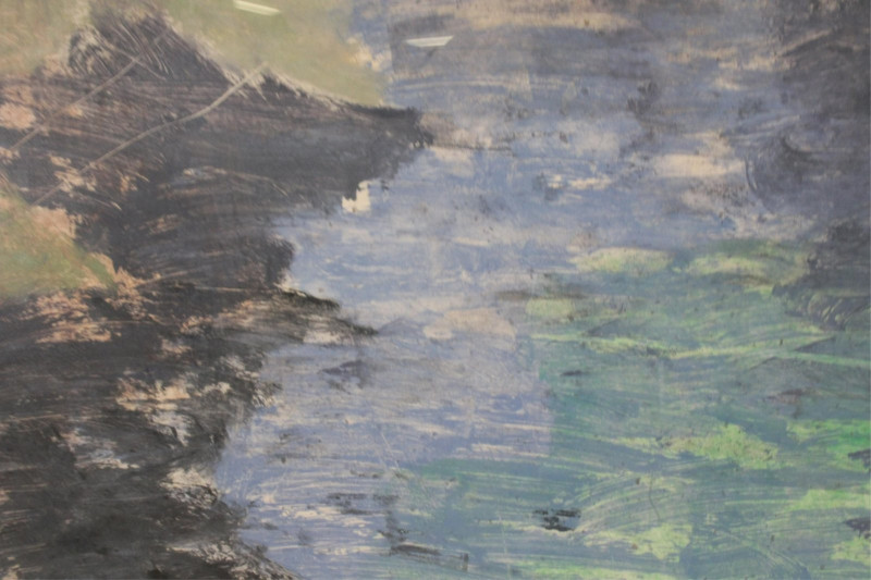 Forrest Moses, Abstract Landscape, monotype