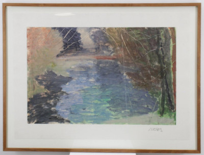 Forrest Moses, Abstract Landscape, monotype