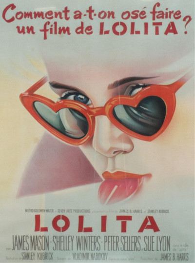 Vintage French Lolita Movie Poster, c.1962