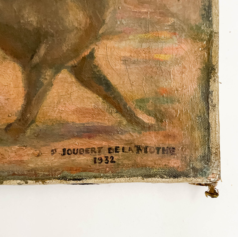 Joubert de La Mothe - Figure with Lyre Among Lions and Wolves