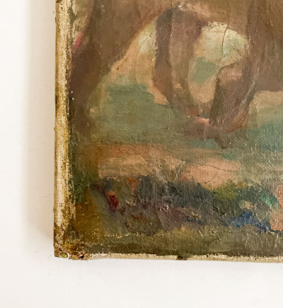 Joubert de La Mothe - Figure with Lyre Among Lions and Wolves