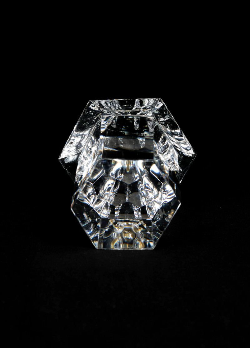 James Houston for Steuben Glass - Cupola with Golden Whale weathervane