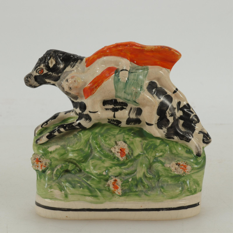 Group of 4 Staffordshire Figures with Stags