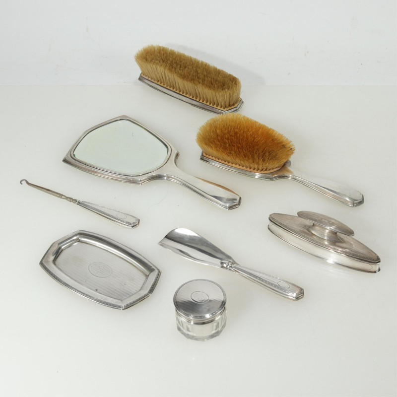 William B. Kerr &amp; Co - Sterling Silver Vanity Set