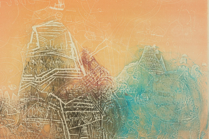 Shoichi Hasegawa (Japanese b.1929) Intaglio Print