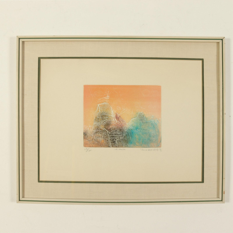 Shoichi Hasegawa (Japanese b.1929) Intaglio Print