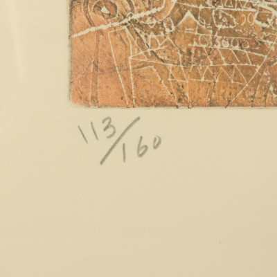 Shoichi Hasegawa (Japanese b.1929) Intaglio Print